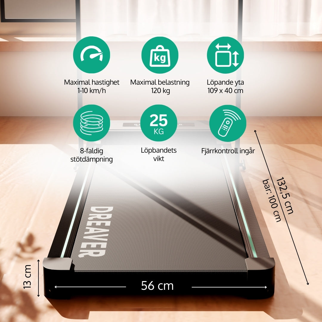 Dreaver S340 Löpband - 1-10 km/h