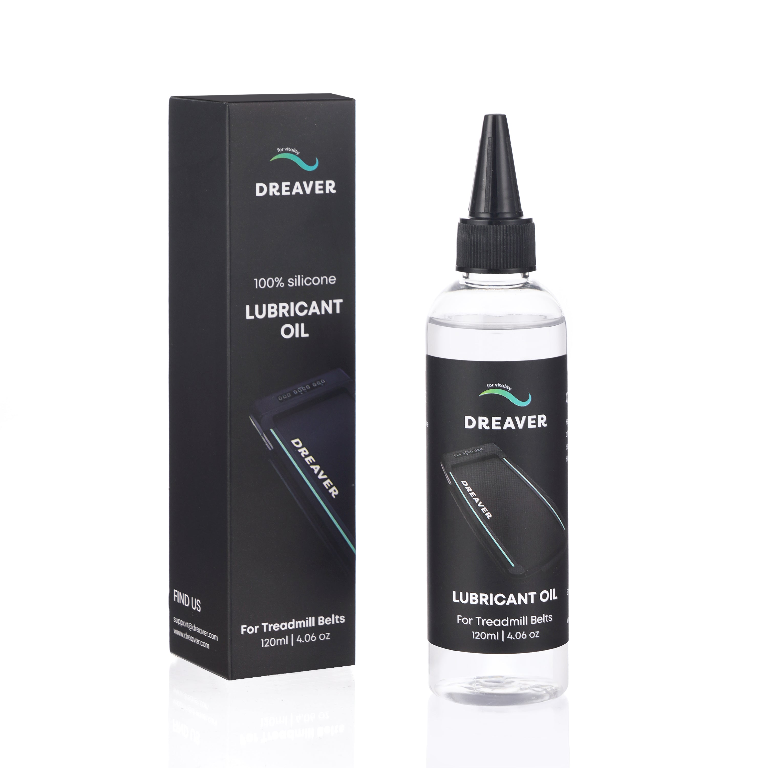 Dreaver - Smörjolja för löpband - 100% ren silikonolja - 120ml